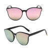 New High Quality Sunglasses Women Cat Eye Sun Glasses Fashion Mirror Eyewear Vintage Glasses Oversized Women oculos de sol