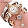 Duoya Women Watches Gemstone New Luxury Bracelet Watches Dress Women Dress Fashion Long Chain Casual Wristwatch Dropshipping