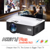 AUN Projector AKEY1/Plus for Home Theater, 1800 Lumens, HDMI Support Full HD 1080P (Optional Android 6 Version Support 4K Video)