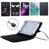 Printed 10'' Universal Micro USB keyboard Case For Android Tablet PC For Samsung Lenovo 9.7 10 10.1 inch Tablet Keyboard Cover