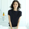 Basic Cotton Ribbed Knitted t shirt Women Light Thin Short Sleeve Tops Femme 2018 Spring Summer Slim T shirt Camisa Mujer kz124