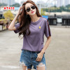 Quality Classic Summer Soft Fashion Leisure Women's Breathable Short Sleeve T-shirt AT43 