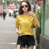 Quality Classic Summer Soft Fashion Leisure Women's Breathable Short Sleeve T-shirt AT43 