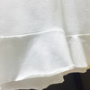 2019 Summer Korean Women's Loose Letters Embroidery Bat Sleeve Shirt Ruffle Solid Color Sweatshirt Long Top Tees