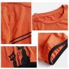 Large size women's T-shirt stitching contrast color plus size 5XL 6XL 7XL summer round neck short sleeve loose orange T-shirt