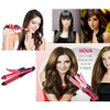 2 in 1 Hair Curler and Hair Straightener (NHC- 2009)-Pink