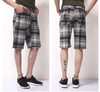 Summer Cotton Shorts Men Fashion Breathable Male Casual Lattice Cargo Shorts Brand Boardshorts Beach Short Pants Homme ,GA297