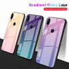 Rainbow Gradient Tempered Glass Phone Case for Xiaomi Mi 8 9 SE A2 Lite Mix 2S 3 A1 Cases Xiomi Redmi Note 7 5 6 Pro 6A F1 Coque