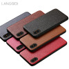 LANGSIDI brand phone case Litchi grain full-wrapped phone case For iphone 5 phone case full handmade custom processing