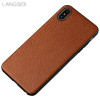 LANGSIDI brand phone case Litchi grain full-wrapped phone case For iphone 5 phone case full handmade custom processing