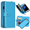 Detachable Zipper Flip Leather Wallet Case For iPhone XS MAX XR 6 6S 7 Plus 8 X 5 5S SE Multifunction Handbag Case Cover