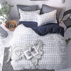 Plaid 4pcs Girl Boy Kid Bed Cover Set Duvet Cover Adult Child Bed Sheets And Pillowcases Comforter Bedding Set 2TJ-61015