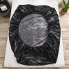 Classic Black and White Marble Pattern Bedspread Fitted Sheet for Beds Elastic Home Textile Twin/Full/Queen/King Bed Cover Set