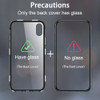 CASEIER Magnetic Adsorption Phone Case For iPhone X XS MAX XR Back Glass Funda For iPhone X 8 7 6s 6 Plus Case Capinha Couque