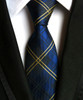 New Silk Classic Stripes Red Black White Blue Mix Color JACQUARD WOVEN Silk Men's Tie Necktie T4