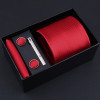 3.35 inch(8 cm) Wide Tie Set Gift Box Packing For Men Handkerchief Cufflink Man Necktie Formal Business Ties Wedding Bridegroom