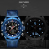 NAVIFORCE Mens Watches Top Luxury Brand Men Sports Watches Men's Quartz LED Digital Clock Male Full Steel Military Wrist Watch