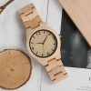 BOBO BIRD WH01 Pine Wooden Quartz Watch Season Gift Design for Anniversary Edition Series of Wooden Watches Maple OEM