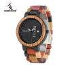  BOBO BIRD Wood Watch Men Women Quartz Week Date Timepiece Colorful Wooden Band logo Customize U-P14-1