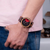 BOBO BIRD New Military Design Unique Dail Auto Date Colorful Wood Band Wristwatch Father's Day Gift