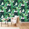 European Style Retro Tropical Rain Forest Plant Banana Leaf Photo Wallpaper Pastoral Mural Background Wall Mural Bedroom Fresco
