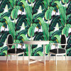 European Style Retro Tropical Rain Forest Plant Banana Leaf Photo Wallpaper Pastoral Mural Background Wall Mural Bedroom Fresco