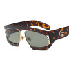 HBK Oversized Italy Luxury Sunglasses Women Transparent UV400 Gradient Retro Fashion New Vintage Classic Sun Glasses Oculos De