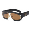 HBK Oversized Italy Luxury Sunglasses Women Transparent UV400 Gradient Retro Fashion New Vintage Classic Sun Glasses Oculos De