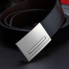 New men's genuine leather belt men cowskin belt formal suit trousers belt double metal buckle strap gift for men belts
