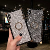 Selfan women luxury glitter case For iPhone 6 s 7 8 Plus XS XR XSMAX Samsung S8 S9 S10 plus Hard Coque bling case trunk Fundas