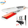  Professional Steam Hair Straightener Ceramic Vapor Infrared Heating Flat Iron Steampod Salon 2 inch big size straighter Iron