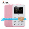 Gift AEKU C6 Student Children Pregnant Version Credit Card Mobile Phone with Russian Keyboard Bluetooth PK M5 Card Phone celular