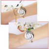 Fashion Rhinestone Diamond Whirlwind Design Steel Weave Dress Wristwatch Woman Girl Ladies Bracelet Bangle Quartz watch
