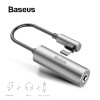 Baseus 2 in 1 Aux Audio Cable Splitter for iPhone Xs Max 7 Extension USB Cable Adapter for iPhone To 3.5mm Jack Earphone Adapter