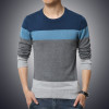  2019 New Autumn Fashion Brand Casual Sweater O-Neck Striped Slim Fit Knitting Mens Sweaters And Pullovers Men Pullover Men M-5XL