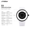 SINOBI Fashion Creative Watch Men Casual Street Japan Imported Quartz Wristwatch Unique Gear Waterproof Silicone Rotation Watch