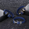  NEW Fashion Multilayer Leather Bracelet Men Fashion Braided Handmade Star Rope Wrap Anchor Bracelets & Bangles Male Gift Pulsera