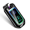 2019 New Car Key Model Dual Arc Pulse Lighter Fingerprinting Touch Screen Usb Cigarette Lighters Rechargeable Plasma Lighter