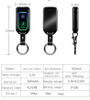 2019 New Car Key Model Dual Arc Pulse Lighter Fingerprinting Touch Screen Usb Cigarette Lighters Rechargeable Plasma Lighter