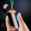  Double Arc Touch Induction Lighter Plasma USB Charging Windproof Flameless Lighters Electronic Cigar Cigarette Lighter Pulsed