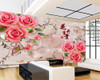 beibehang Custom Mural Wallpaper For Bedroom Wall 3D Luxury Rose goldfish pattern Background 3d wallpaper Home Decor Living Room