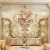  Custom Mural Wallpaper For Bedroom Walls 3D Luxury European vintage floral Background Wall Papers Home Decor Living Room