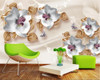 Beibehang Custom Wallpaper Large Luxury 3D Jewelry Flower 3D Wallpaper Living Room Bedroom TV Mural wallpaper for walls 3 d