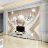 beibehang 3D wall paper murals custom living room bedroom home decoration 3D luxury pearl orchid water silk murals wallpaper