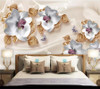 beibehang Custom wallpaper luxury 3D photo mural jewelry flower TV background wall living room bedroom wallpaper papel de parede