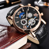  BINSSAW 2018 New Mens Automatic Mechanical Tourbillon Watch Fashion Leather Brand Moon Phase Sports Watches Relogio Masculino