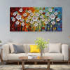 Hundred Flowers Together 3D Canvas Painting Wall Art Living Room Bedroom Restaurant Interior Hand Painted Oil Painting