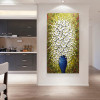 Vase vertical rectangle hand-painted oil painting 3D living room corridor room house interior wall art decorative painting