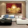 100% Hand Painted Modern Abstract Landscape Tree Oil Painting On Canvas Wall Art For Living Room Home Decoration Picture Gift