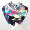 2017 Elegent Women Large Square Silk Scarf Printed,90*90cm Fashion Spring And Autumn Grey And Purple Polyester Silk Scarf Shawl